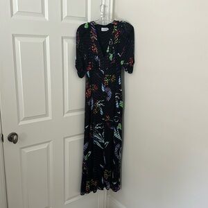 Tanya Taylor V-Neck Midi Dress